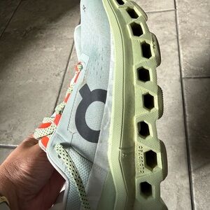 On Running Women's Shoes - Mint Green and Coral
